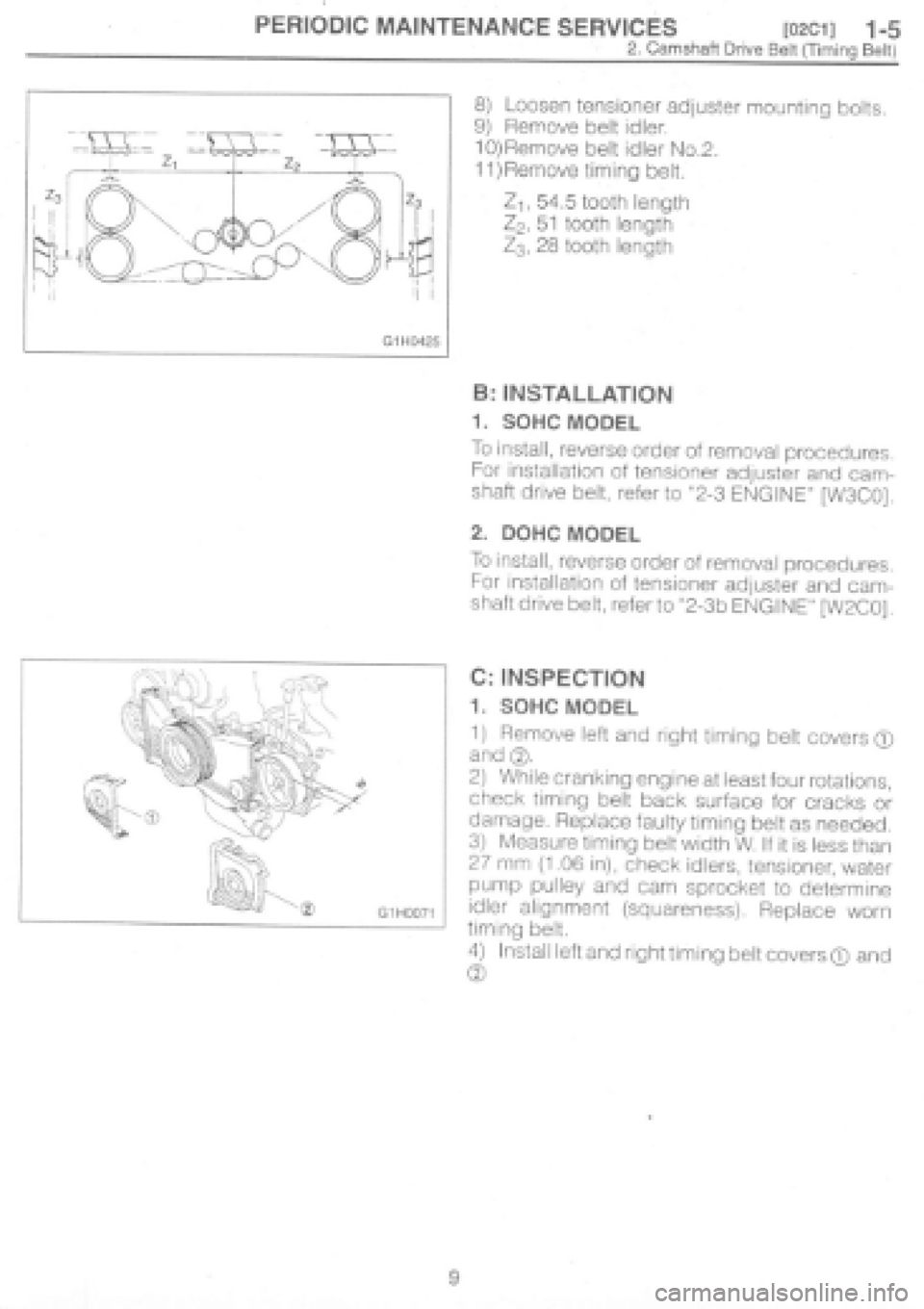 SUBARU IMPREZA 1997 Owners Guide SUBARU IMPREZA 1997 Owners Guide