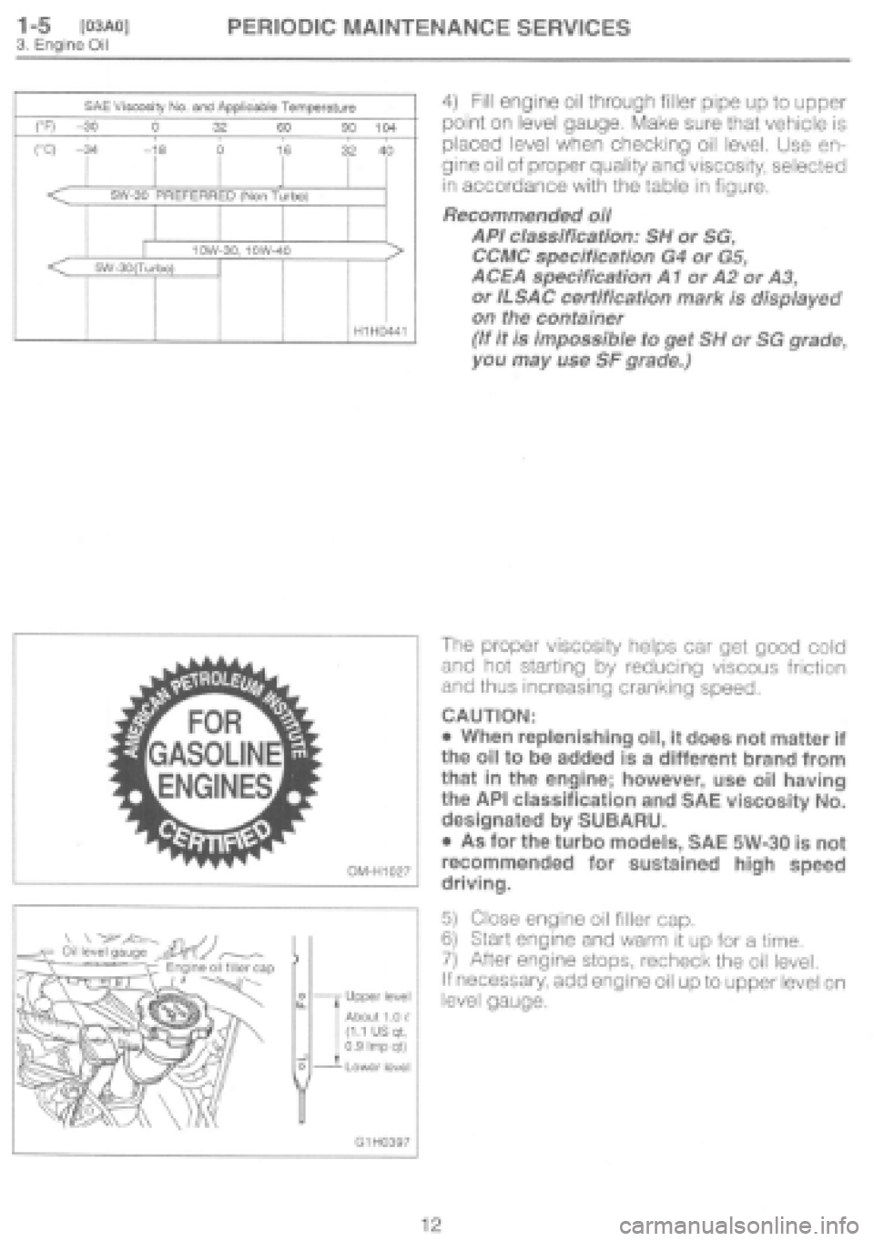 SUBARU IMPREZA 1997 Owners Guide SUBARU IMPREZA 1997 Owners Guide