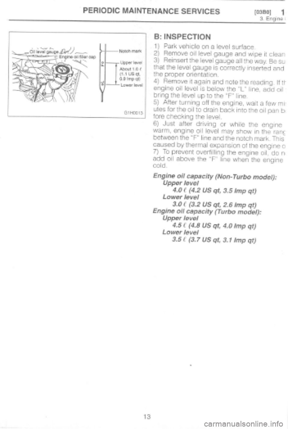 SUBARU IMPREZA 1997 Owners Guide SUBARU IMPREZA 1997 Owners Guide