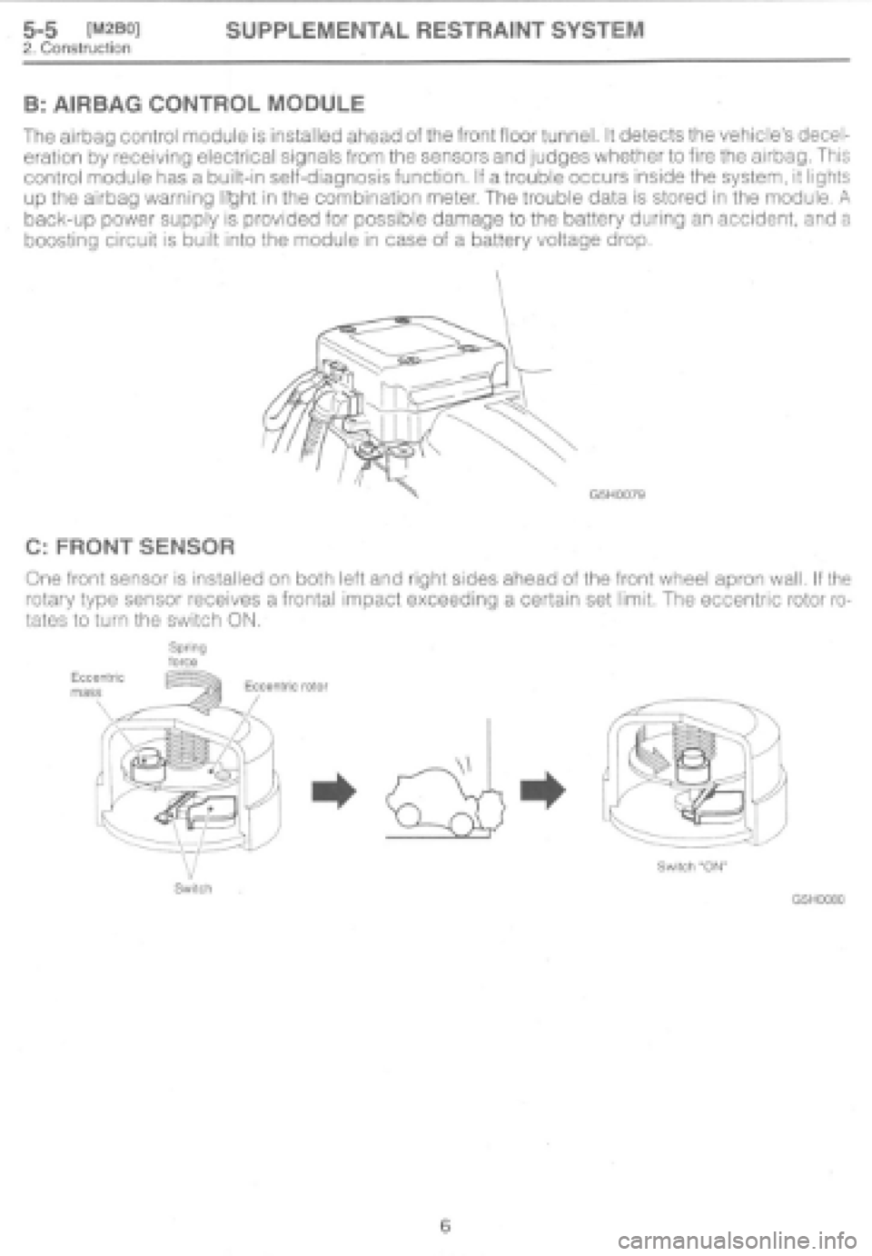 SUBARU IMPREZA 1997 Workshop Manual SUBARU IMPREZA 1997 Workshop Manual