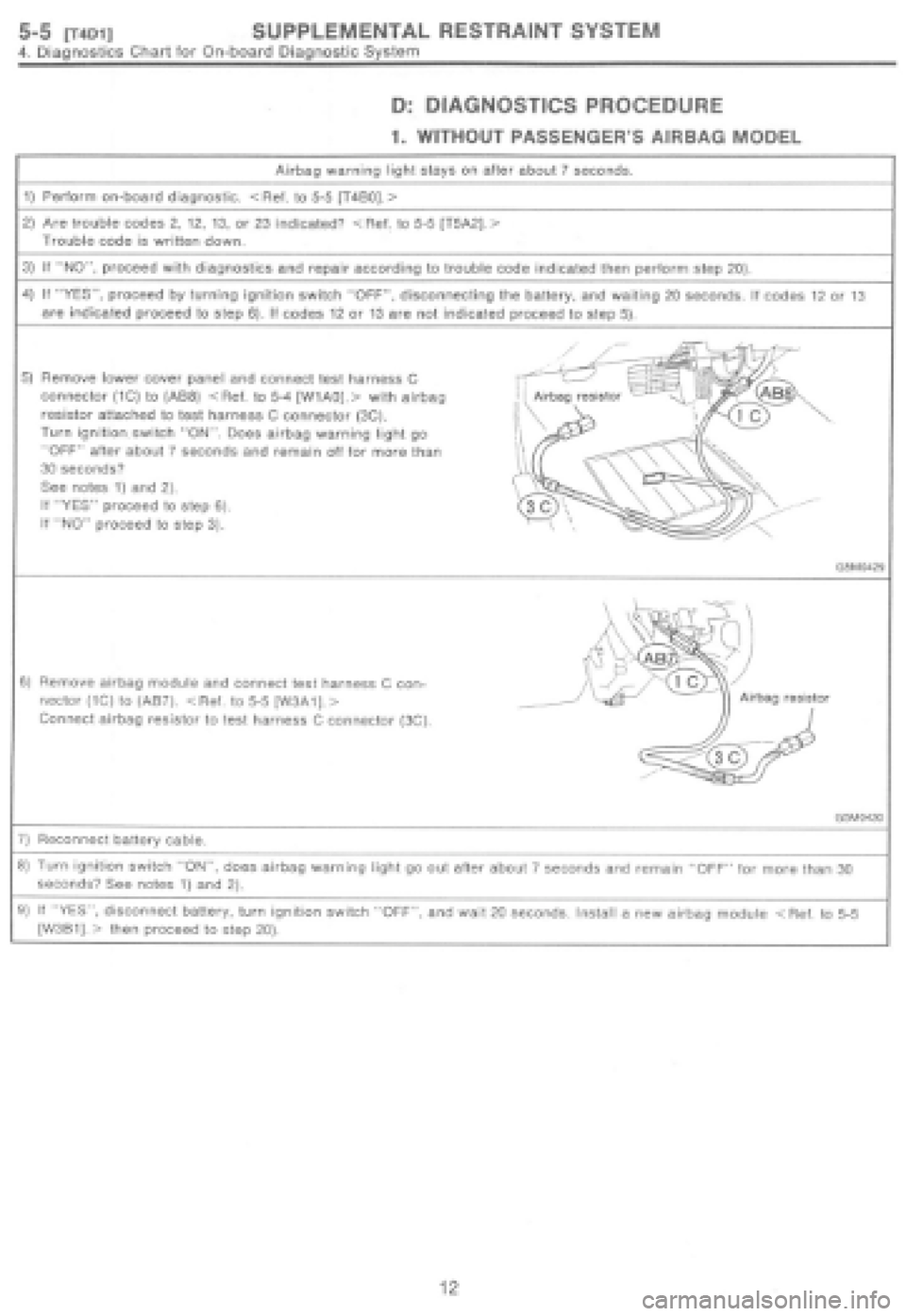SUBARU IMPREZA 1997 Workshop Manual SUBARU IMPREZA 1997 Workshop Manual