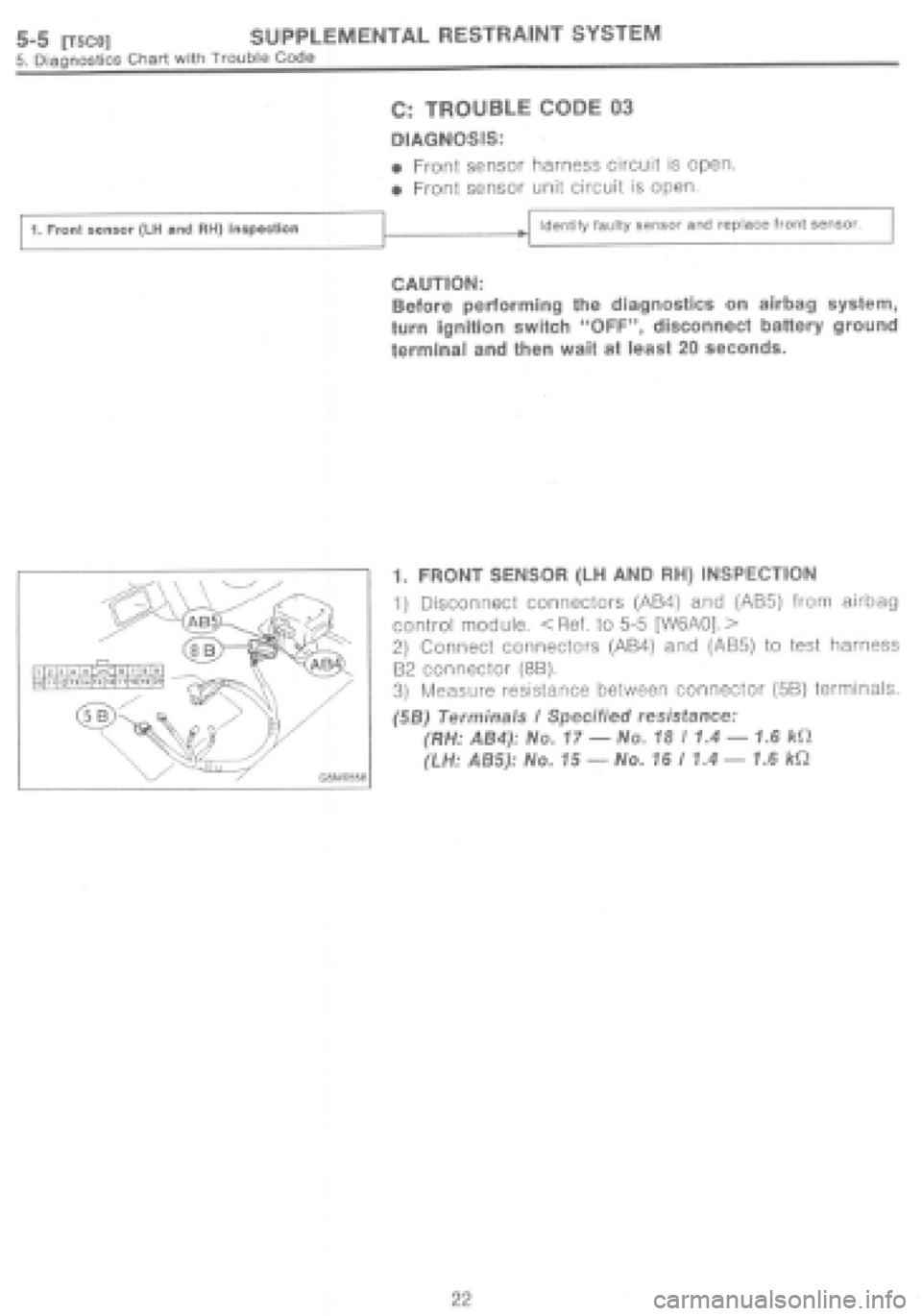SUBARU IMPREZA 1997 Workshop Manual SUBARU IMPREZA 1997 Workshop Manual