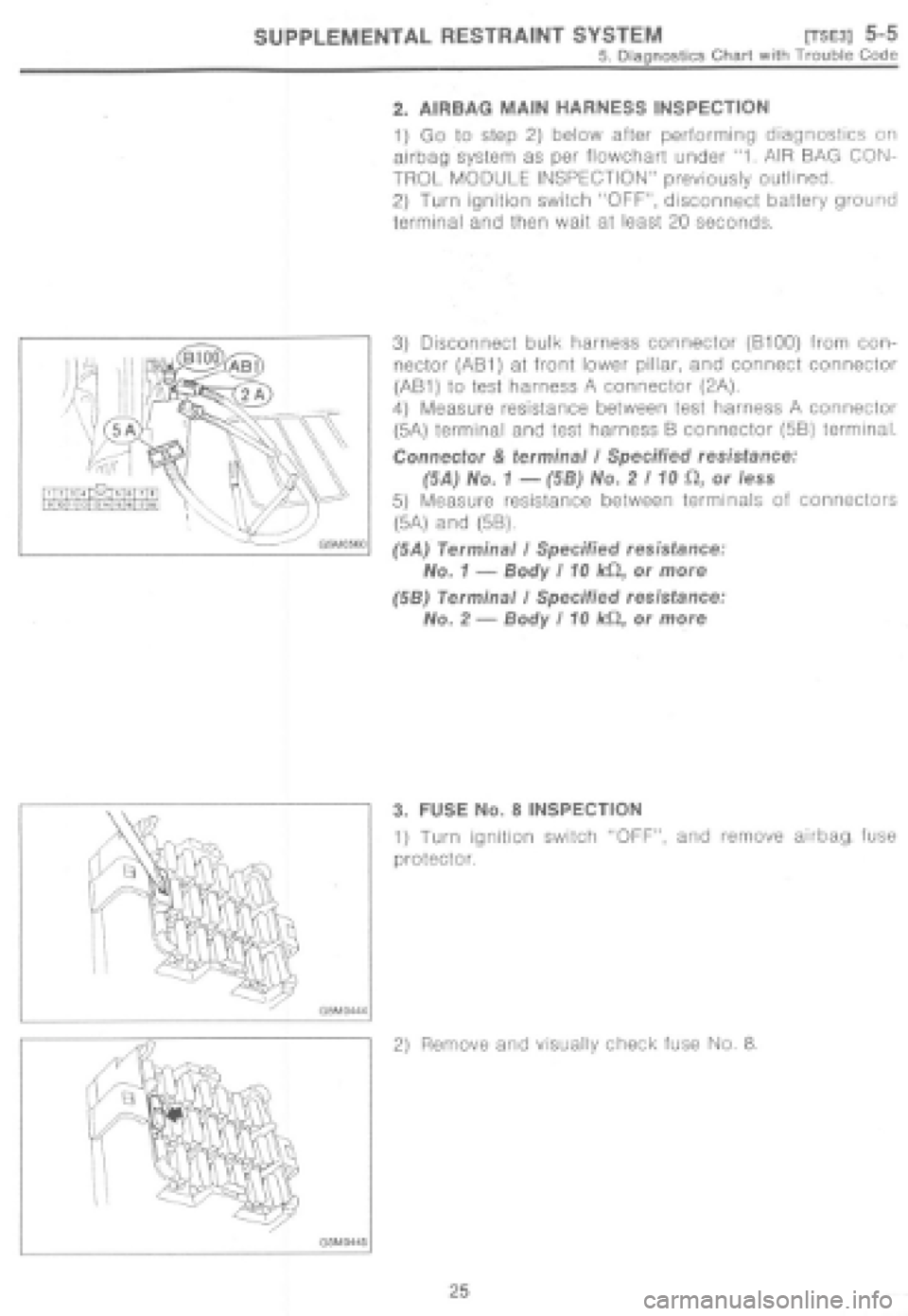 SUBARU IMPREZA 1997 Workshop Manual SUBARU IMPREZA 1997 Workshop Manual