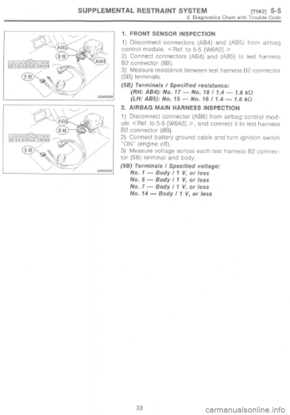 SUBARU IMPREZA 1997 Workshop Manual SUBARU IMPREZA 1997 Workshop Manual