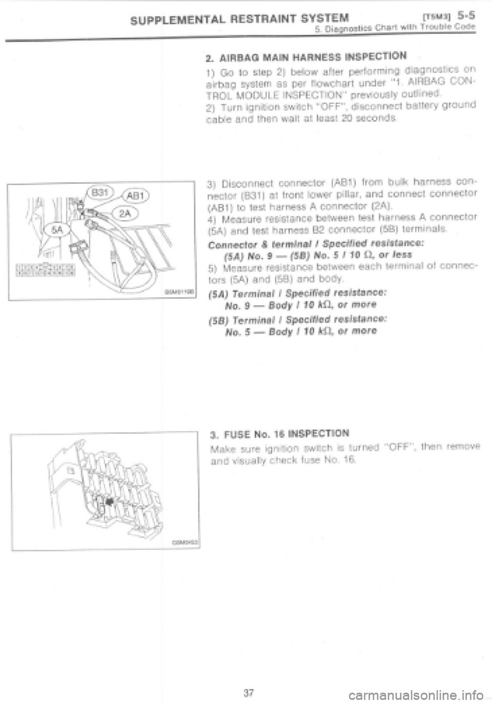 SUBARU IMPREZA 1997 Workshop Manual SUBARU IMPREZA 1997 Workshop Manual