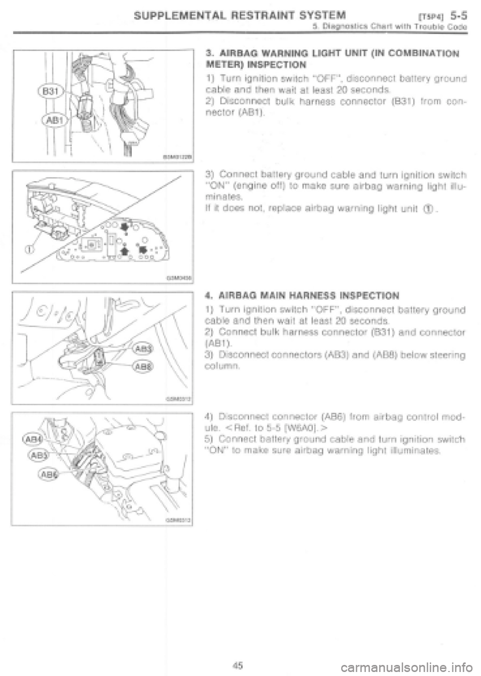 SUBARU IMPREZA 1997 Workshop Manual SUBARU IMPREZA 1997 Workshop Manual
