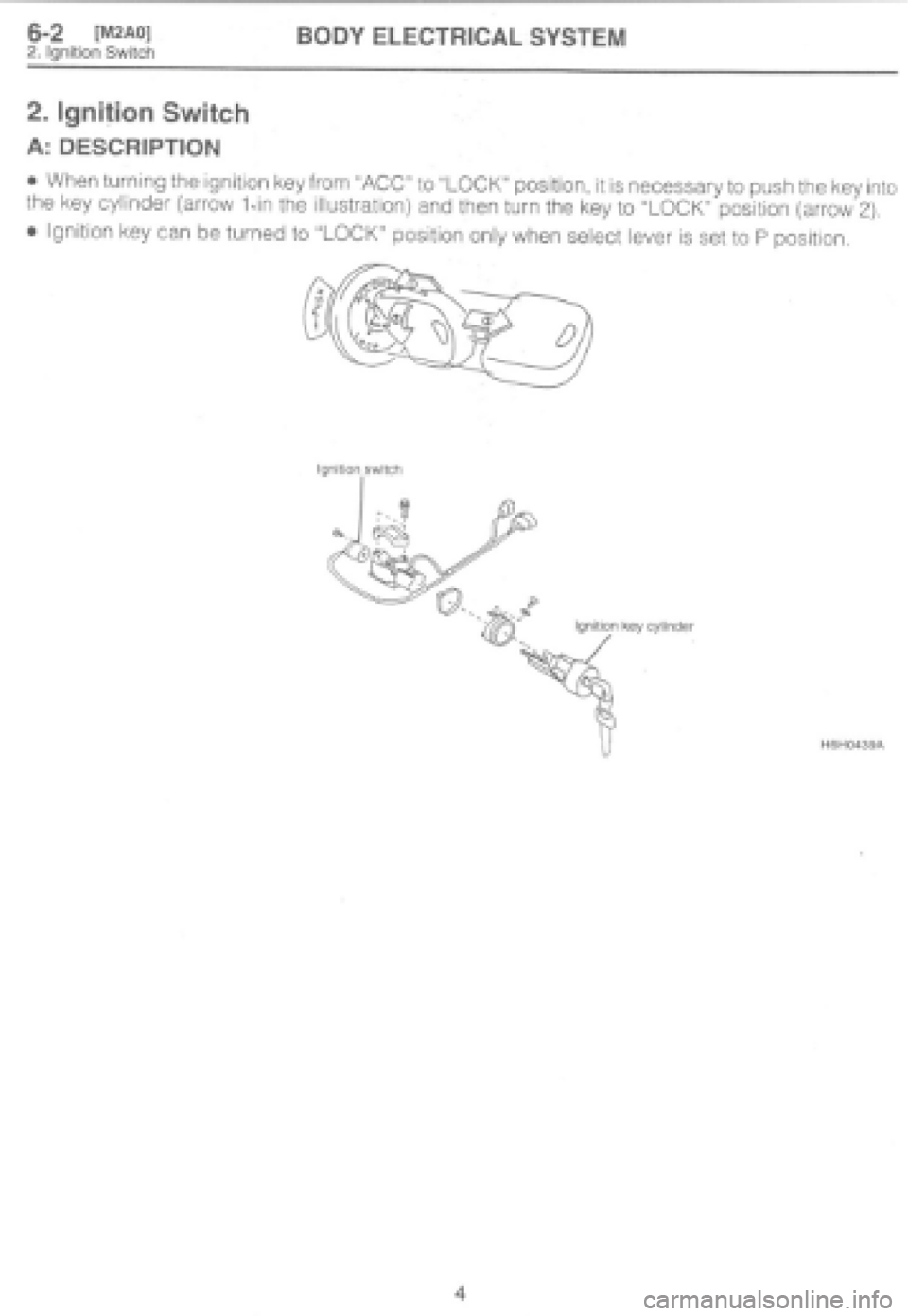 SUBARU IMPREZA 1997 Workshop Manual SUBARU IMPREZA 1997 Workshop Manual
