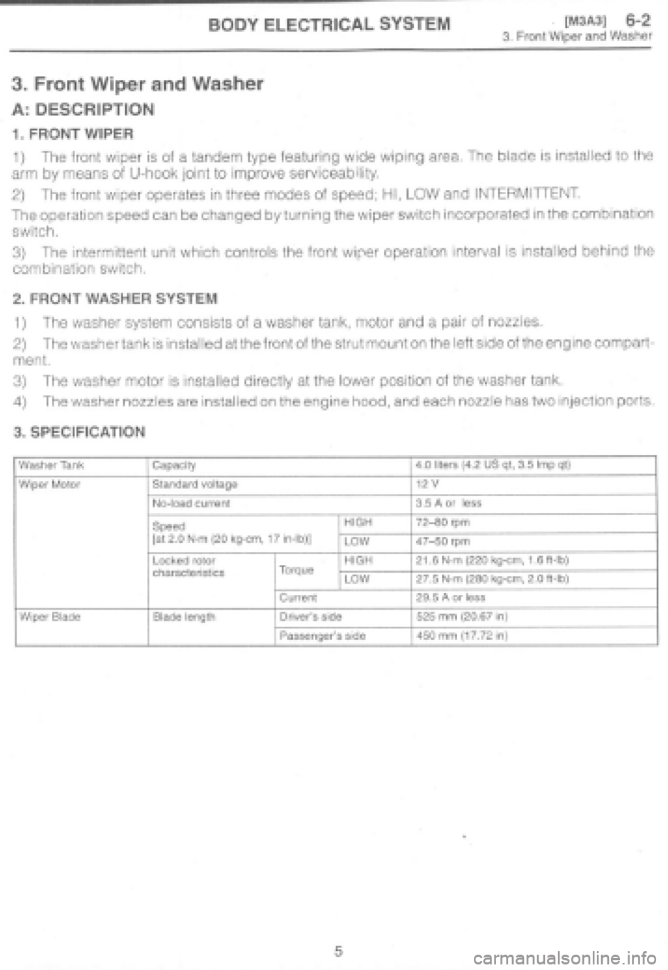 SUBARU IMPREZA 1997 Workshop Manual SUBARU IMPREZA 1997 Workshop Manual
