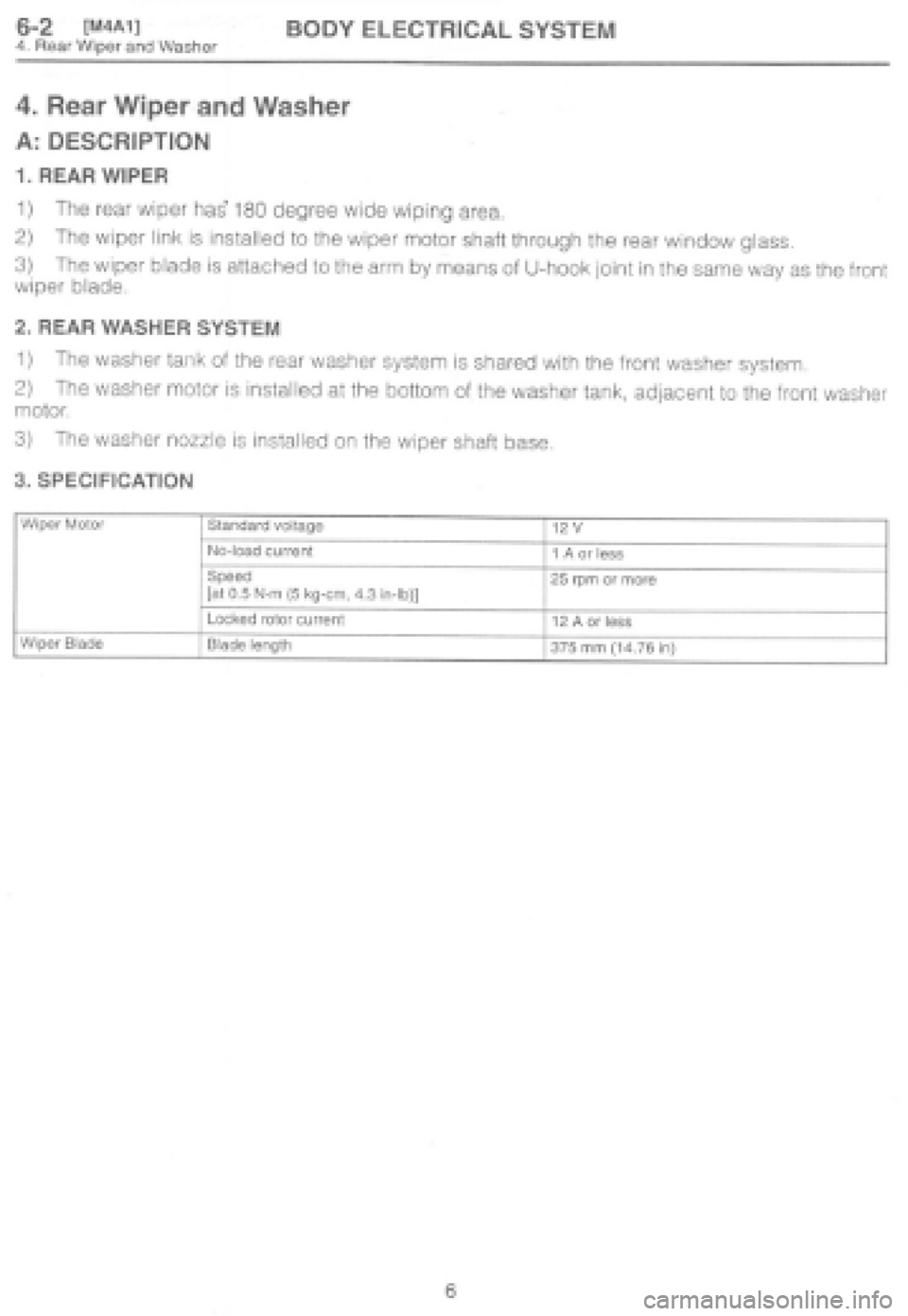 SUBARU IMPREZA 1997 Workshop Manual SUBARU IMPREZA 1997 Workshop Manual