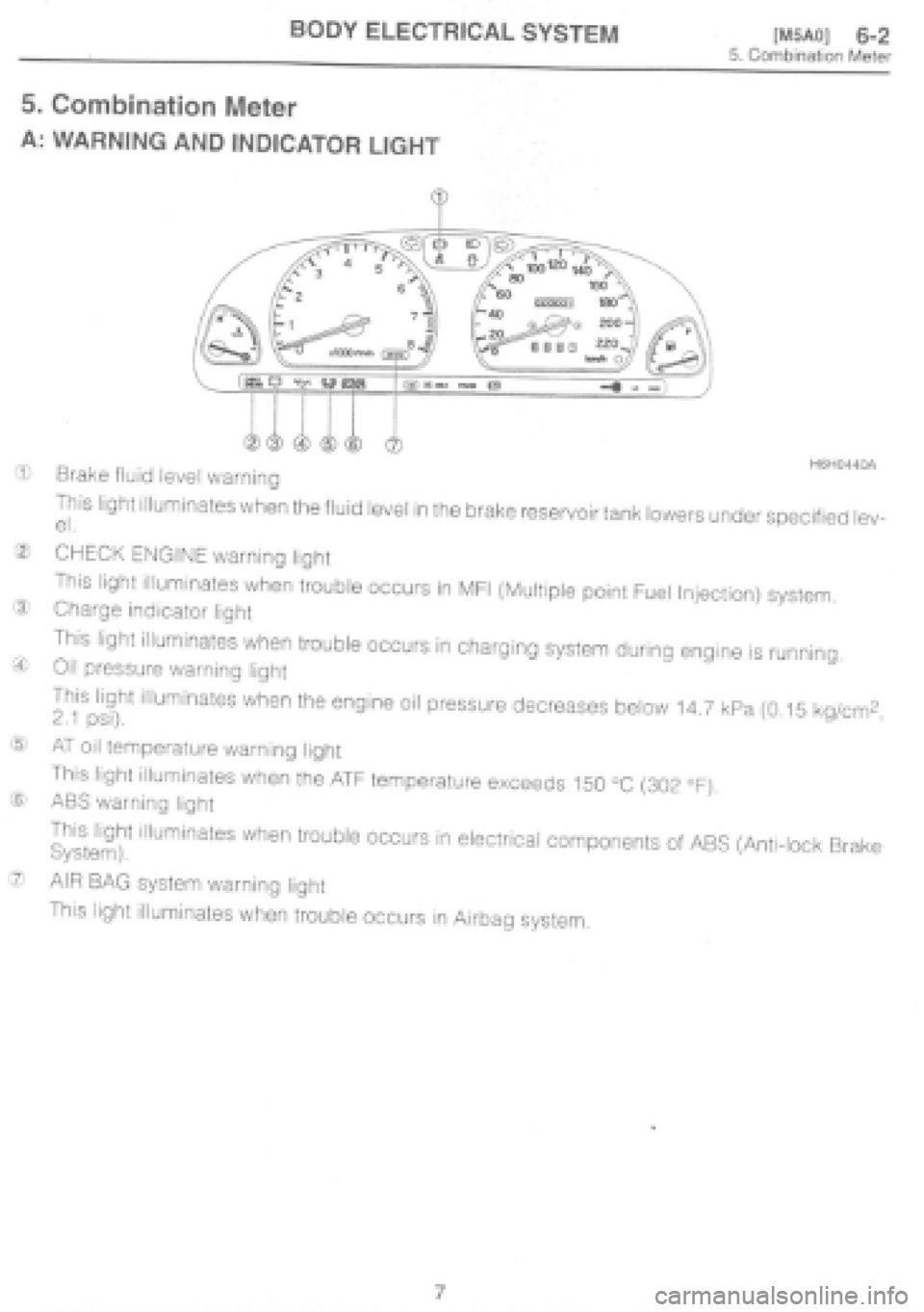 SUBARU IMPREZA 1997 Workshop Manual SUBARU IMPREZA 1997 Workshop Manual