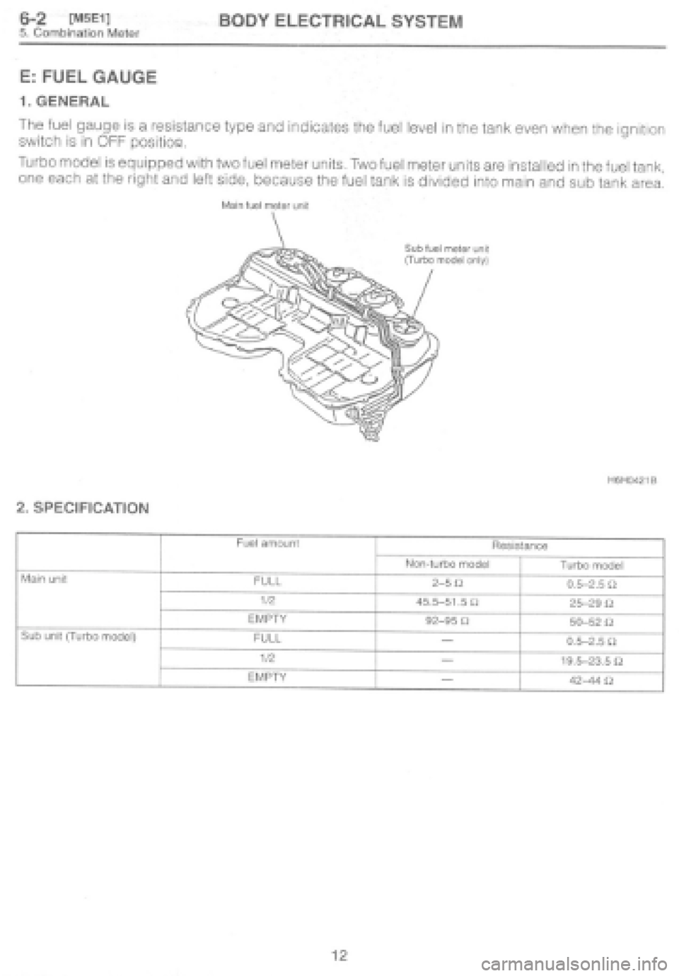SUBARU IMPREZA 1997 Workshop Manual SUBARU IMPREZA 1997 Workshop Manual