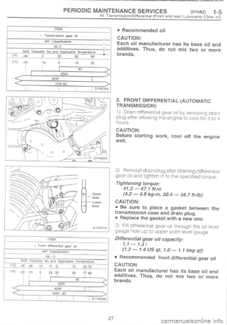 SUBARU IMPREZA 1997 Repair Manual 