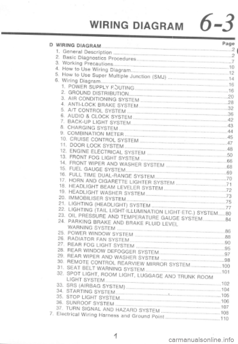 SUBARU IMPREZA 1997  Workshop Manual 