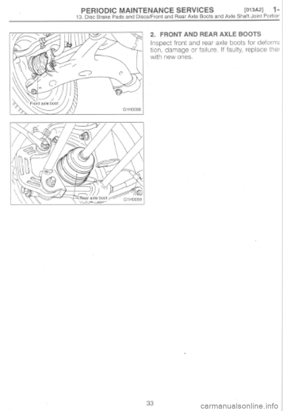 SUBARU IMPREZA 1997 Repair Manual 