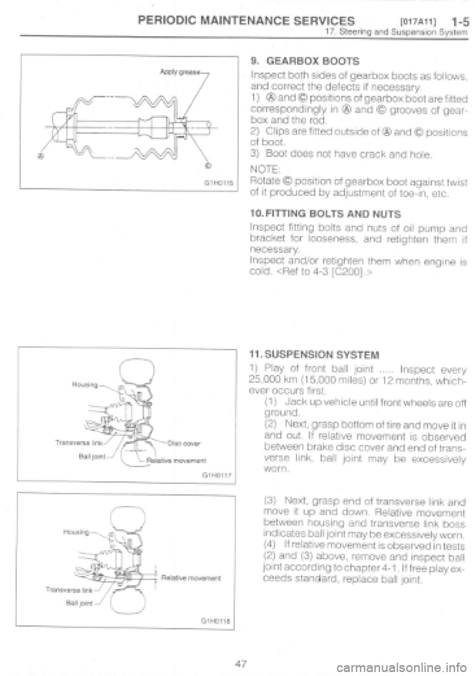 SUBARU IMPREZA 1997 Manual PDF SUBARU IMPREZA 1997 Manual PDF