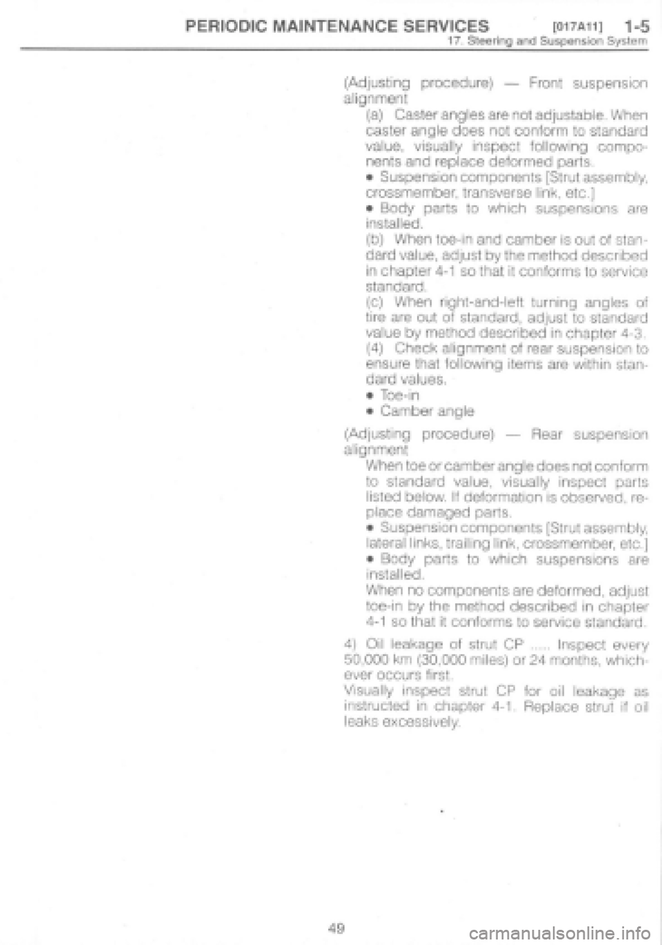 SUBARU IMPREZA 1997 Manual PDF SUBARU IMPREZA 1997 Manual PDF