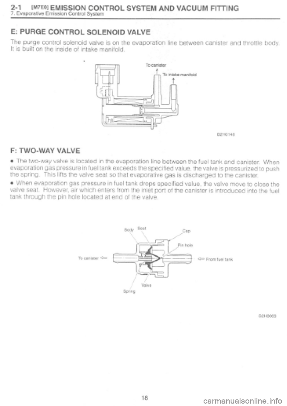 SUBARU IMPREZA 1997 Owners Manual 