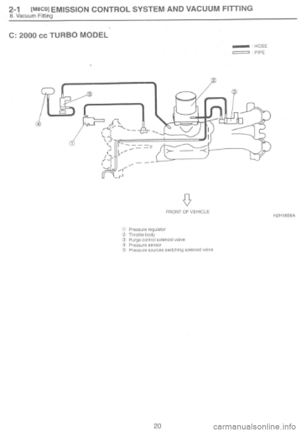 SUBARU IMPREZA 1997 Owners Manual 