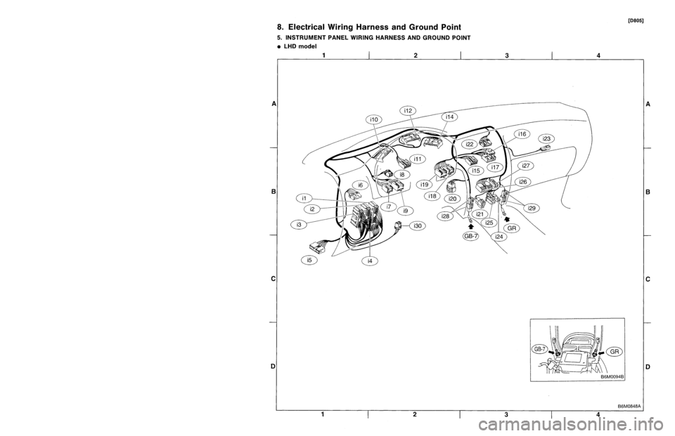 SUBARU LEGACY 1997  Service Repair Manual 
Connector
Connecting
to

ole
Color
Area
No
.
Name

?2
Black
G2
B36

?2
C-1
B37
lkh
ii
h
?2
Brown
C-1
B38ead
w
r
ng
arness
Bu

?0
Blue
G-2
B39

15
Gray
C-1FIB

10
C-1
Remote
control
rearview
mirrorswi