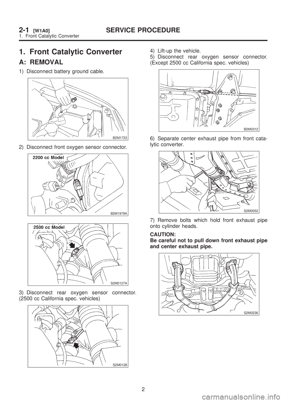 SUBARU LEGACY 1999  Service Repair Manual 