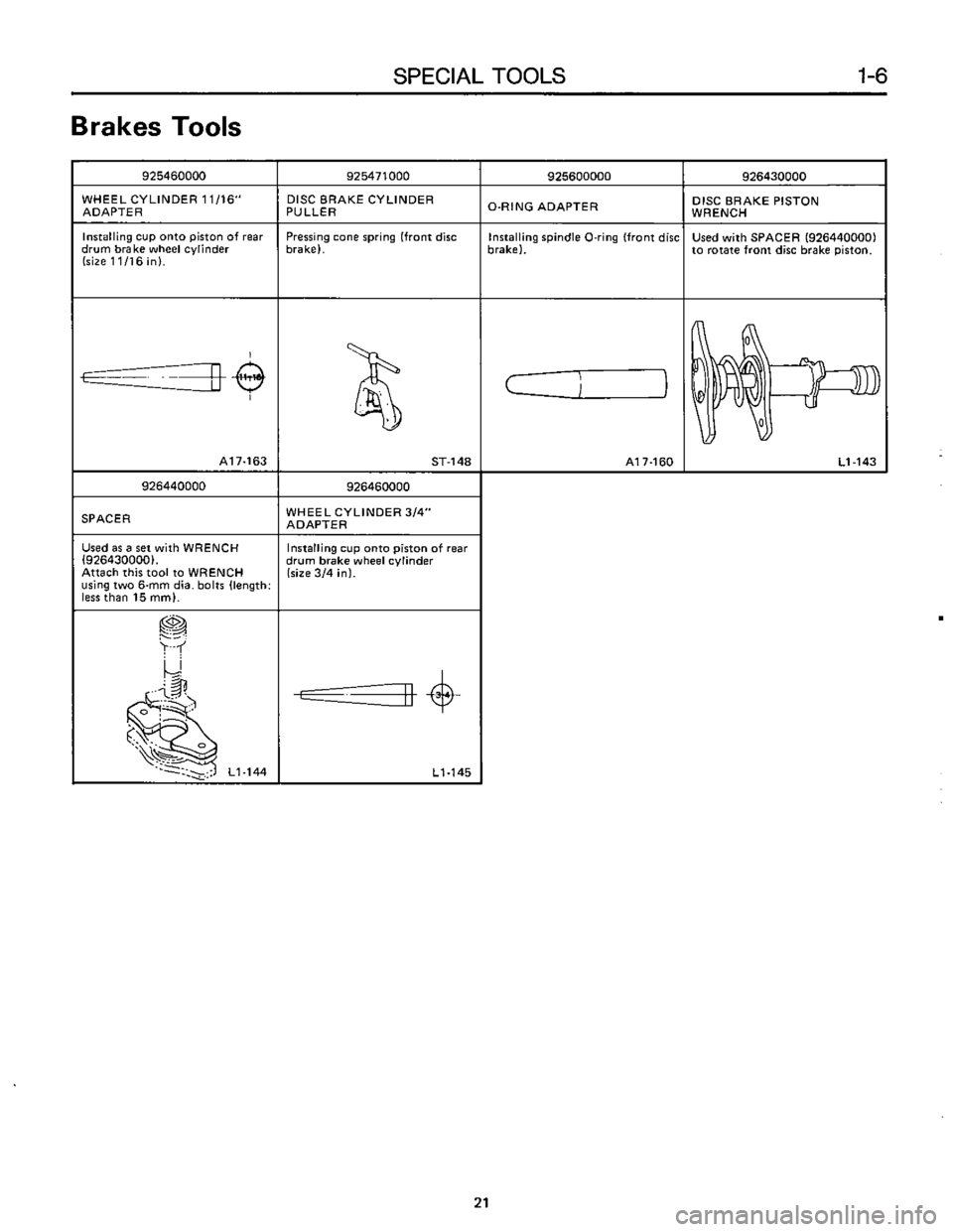 SUBARU LEONE 1989  Service Repair Manual 