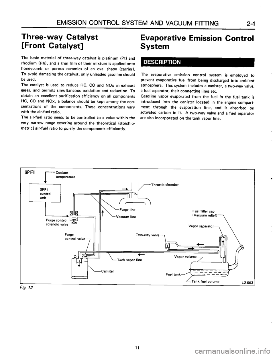 SUBARU LEONE 1989  Service Repair Manual 