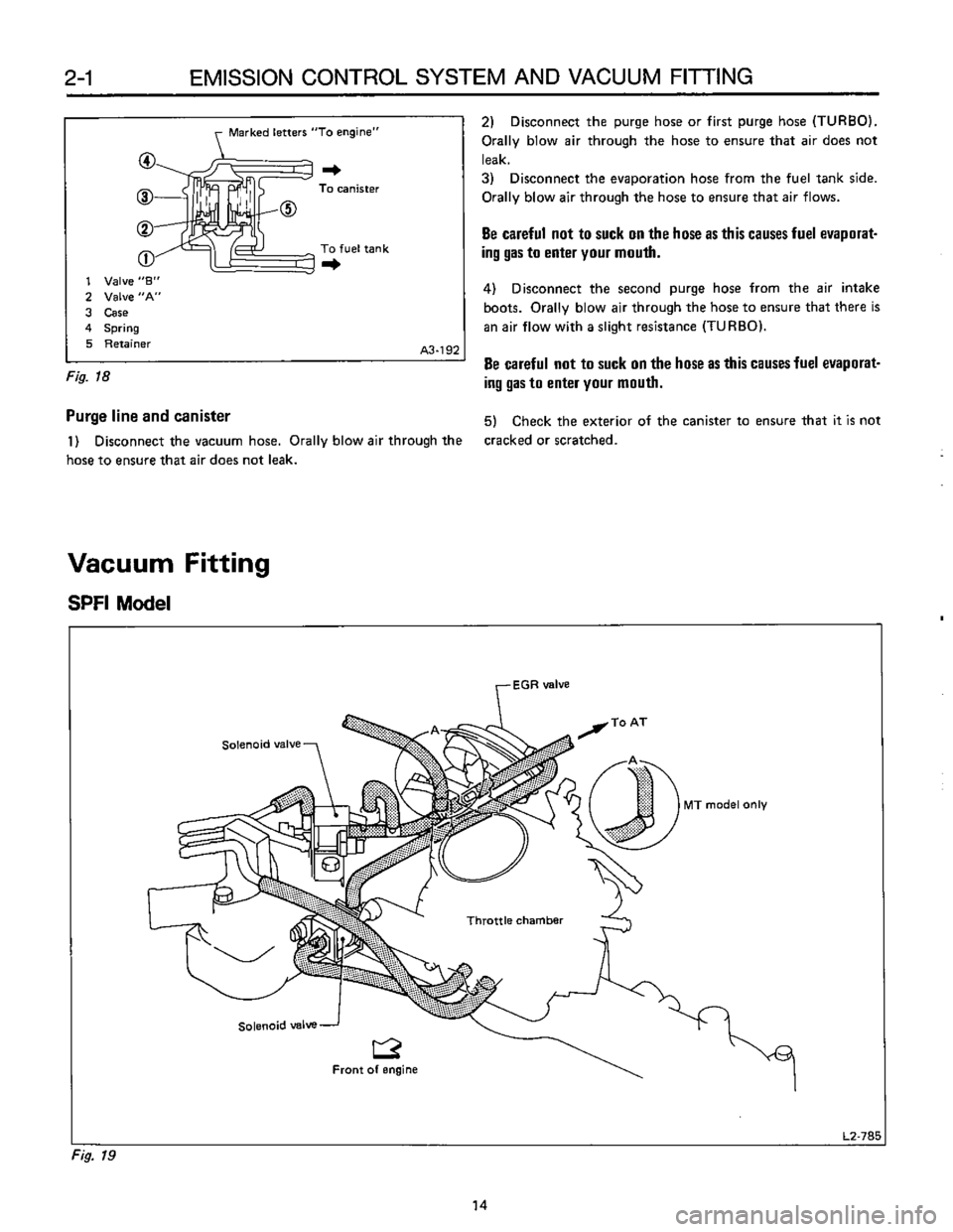 SUBARU LEONE 1989  Service Repair Manual 