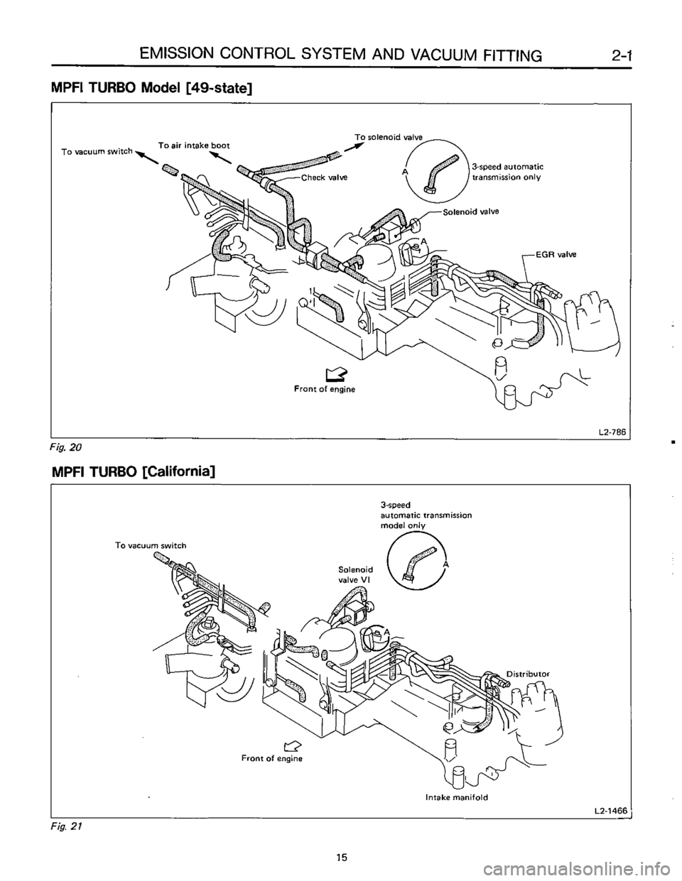 SUBARU LEONE 1989  Service Repair Manual 