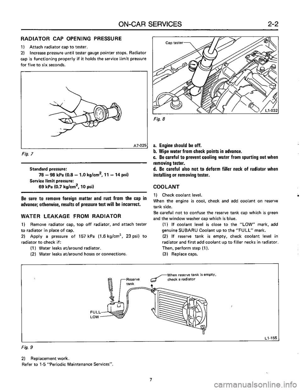 SUBARU LEONE 1989 Service Repair Manual SUBARU LEONE 1989 Service Repair Manual