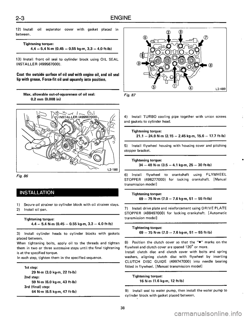 SUBARU LEONE 1989 Service Repair Manual SUBARU LEONE 1989 Service Repair Manual