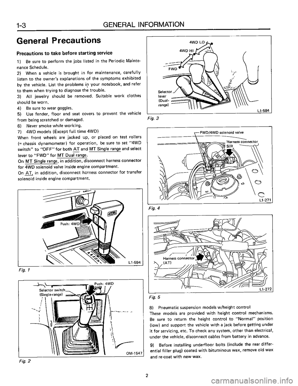 SUBARU LEONE 1989 Service Owners Manual SUBARU LEONE 1989 Service Owners Manual