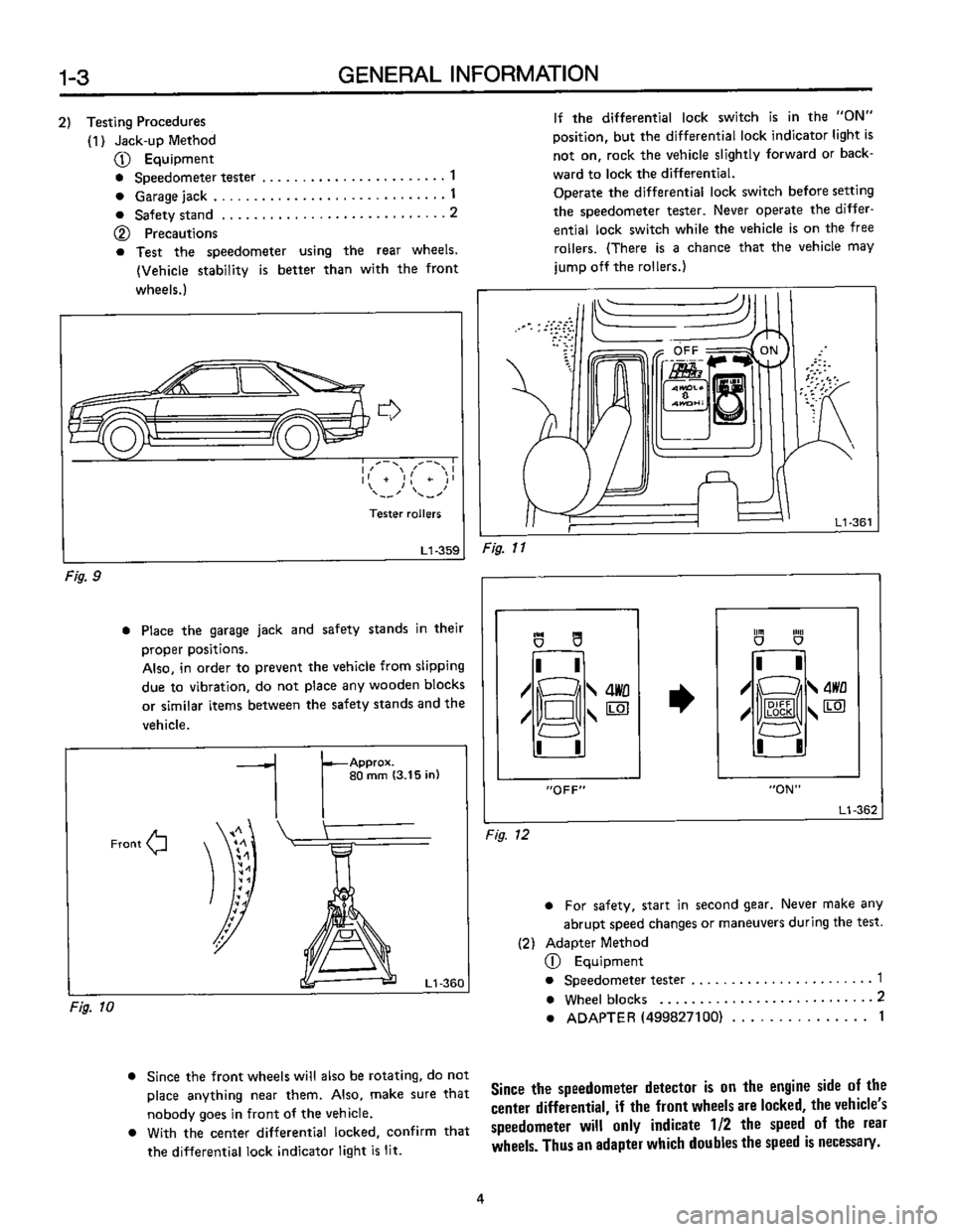 SUBARU LEONE 1989 Service Owners Manual SUBARU LEONE 1989 Service Owners Manual