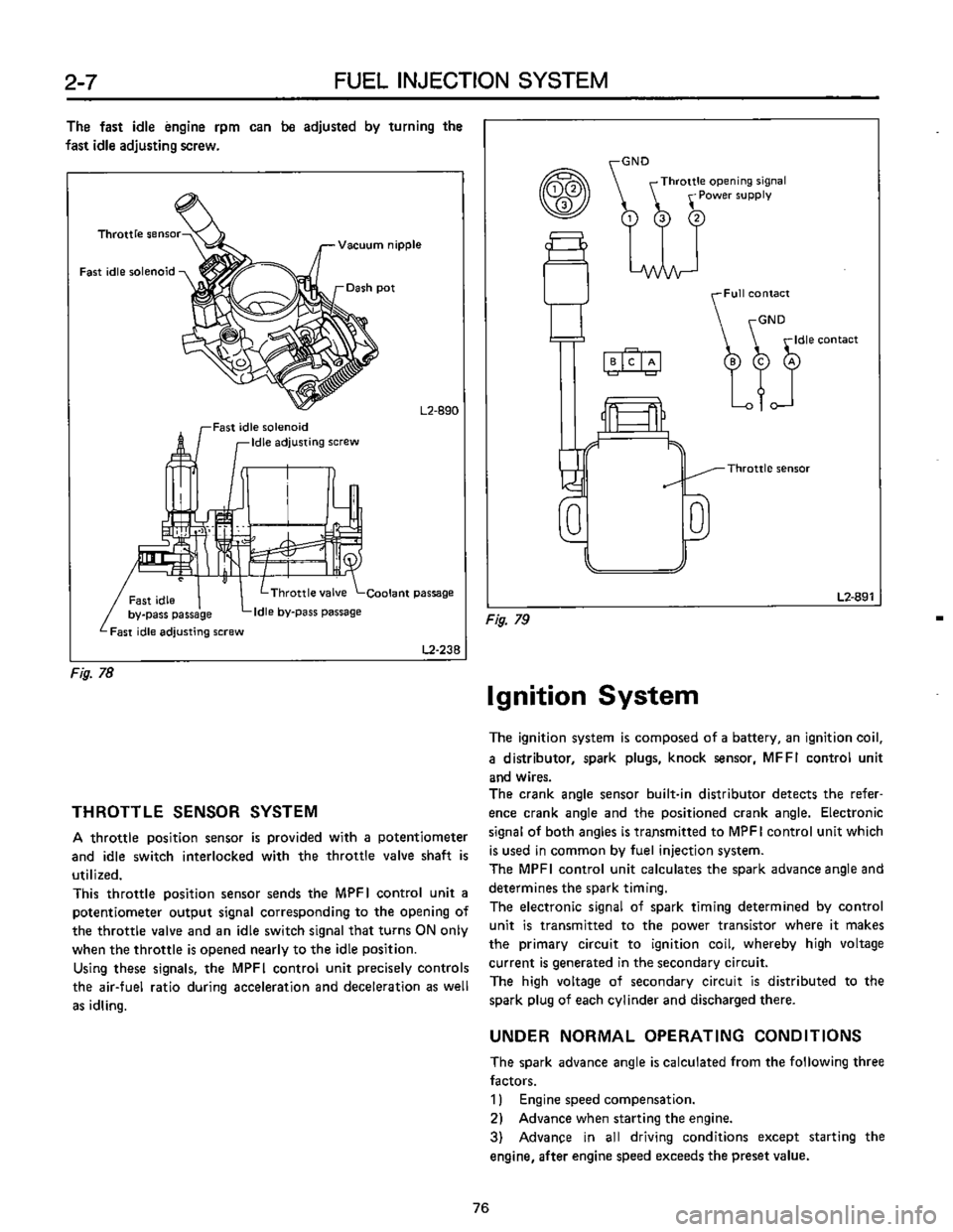 SUBARU LEONE 1989  Service Repair Manual 