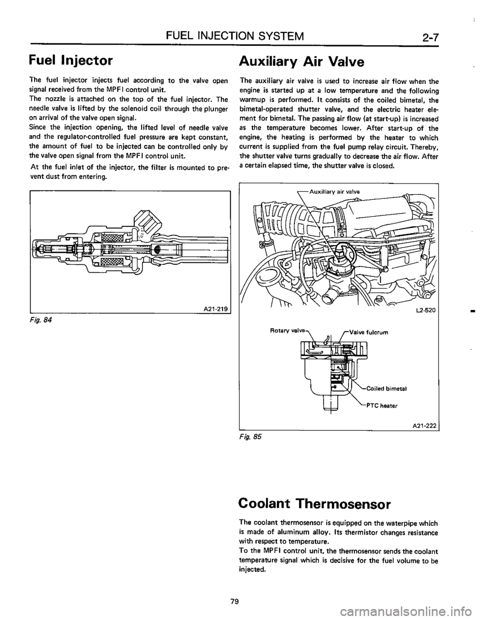 SUBARU LEONE 1989  Service Repair Manual 