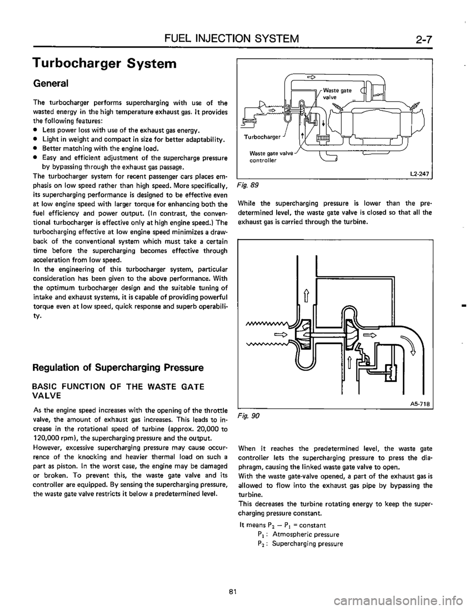 SUBARU LEONE 1989  Service Repair Manual 