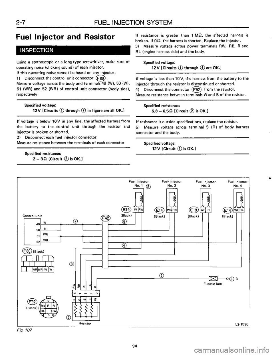 SUBARU LEONE 1989  Service Repair Manual 