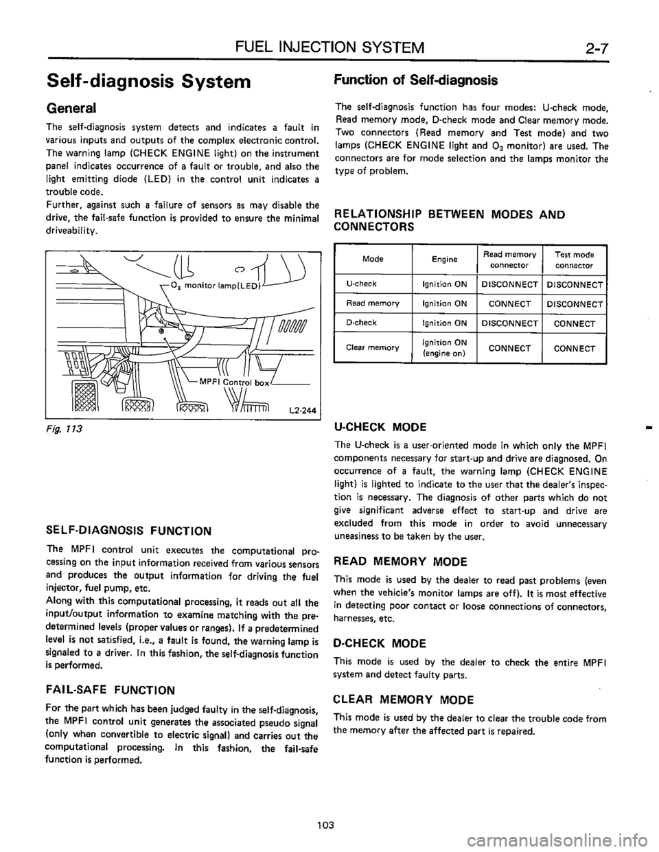 SUBARU LEONE 1989  Service Repair Manual 