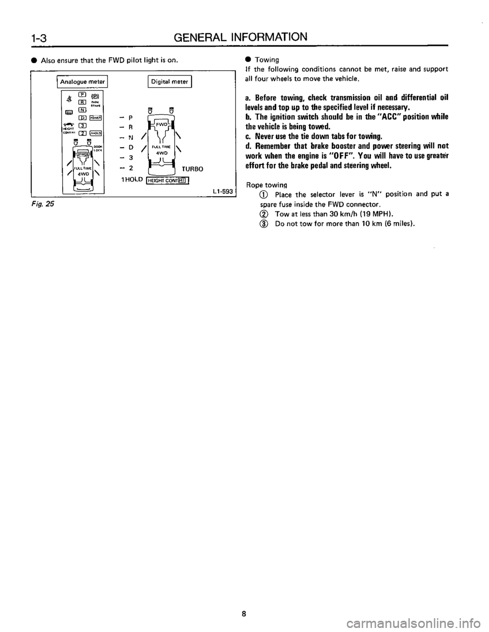 SUBARU LEONE 1989 Service Owners Guide SUBARU LEONE 1989 Service Owners Guide