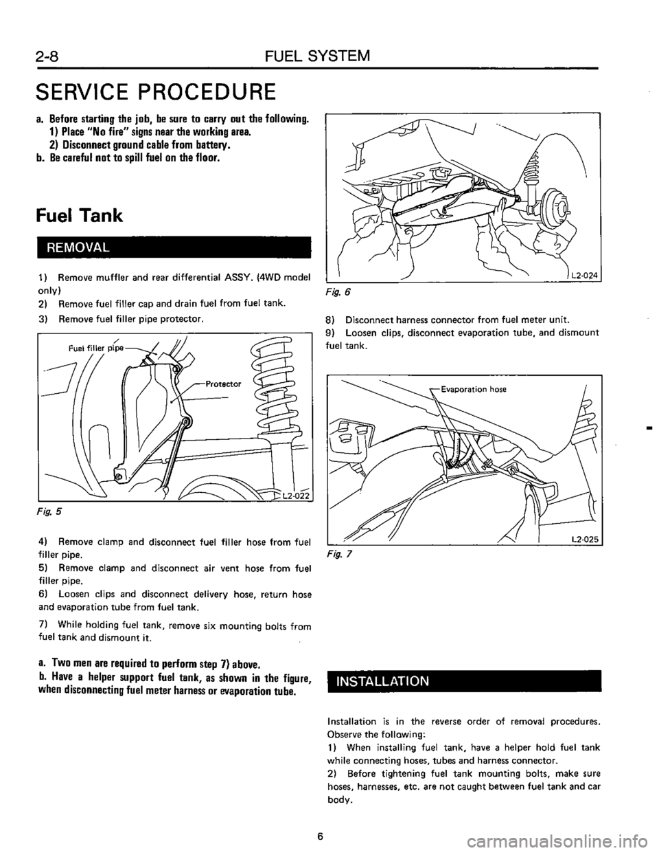 SUBARU LEONE 1989  Service Repair Manual 