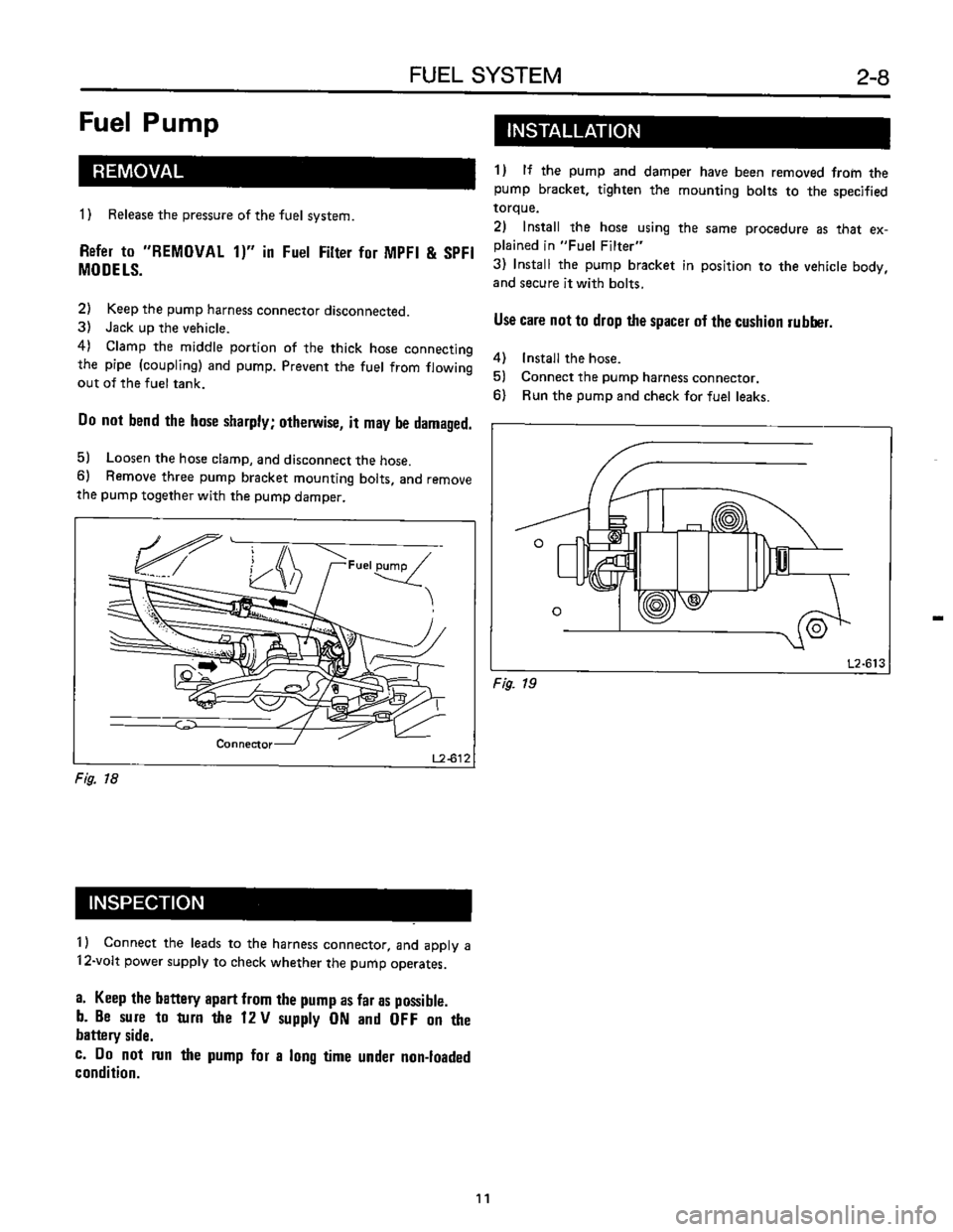 SUBARU LEONE 1989  Service Repair Manual 