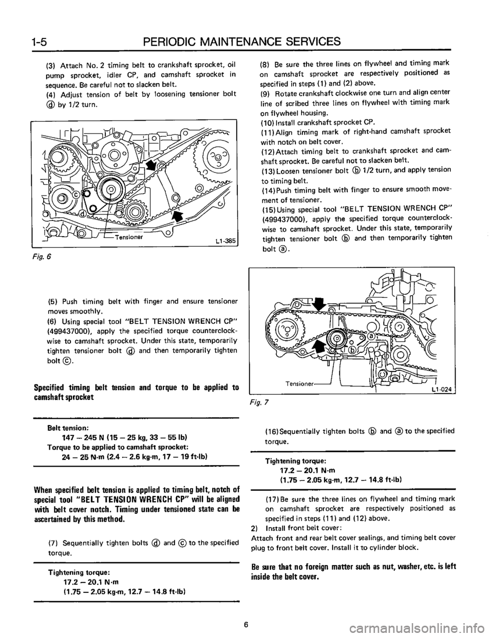 SUBARU LEONE 1989 Service Workshop Manual SUBARU LEONE 1989 Service Workshop Manual