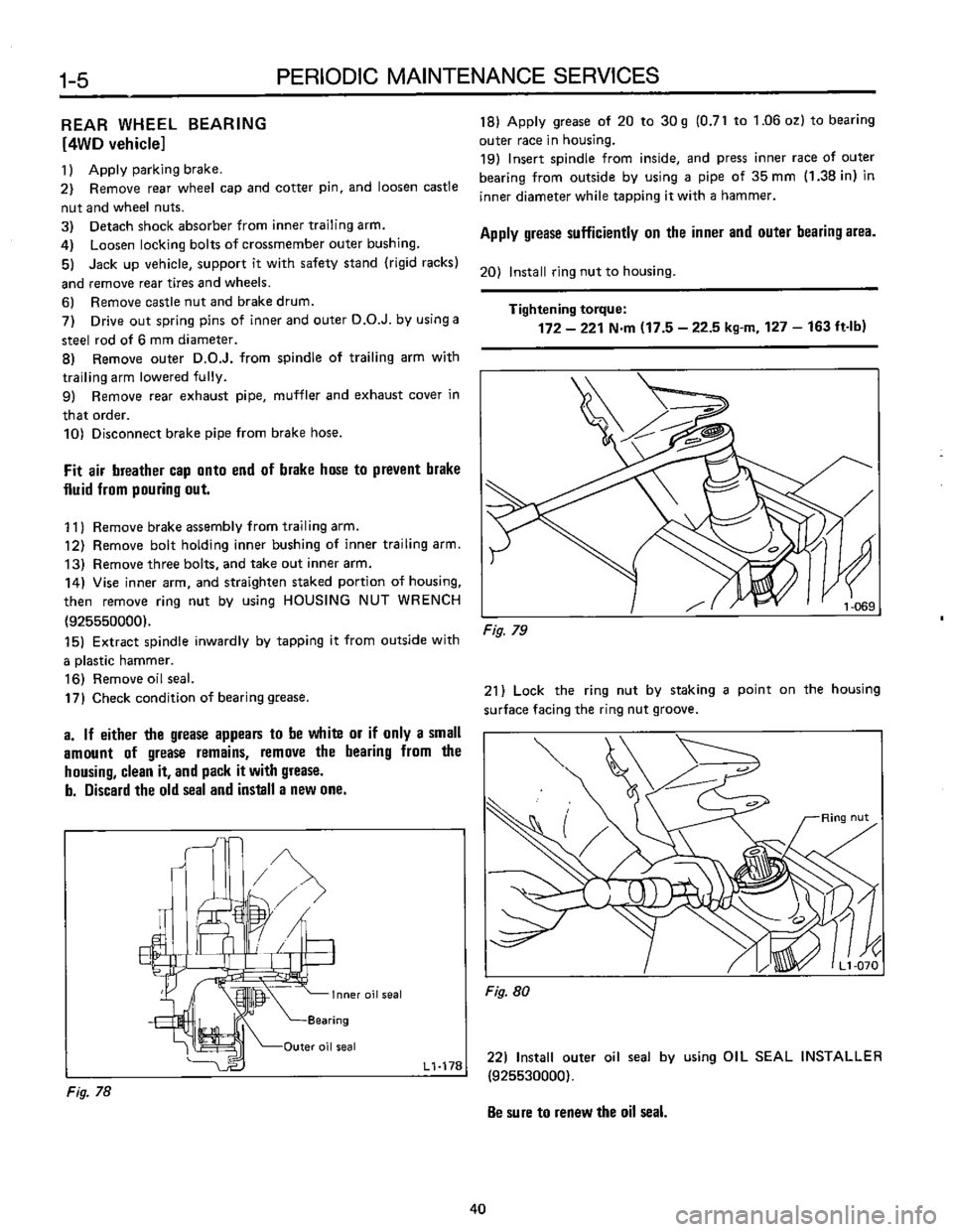 SUBARU LEONE 1989 Service Manual Online SUBARU LEONE 1989 Service Manual Online