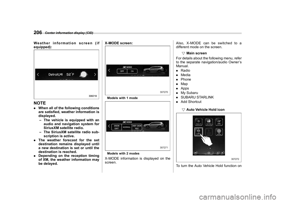 SUBARU ASCENT 2023  Owners Manual �������

