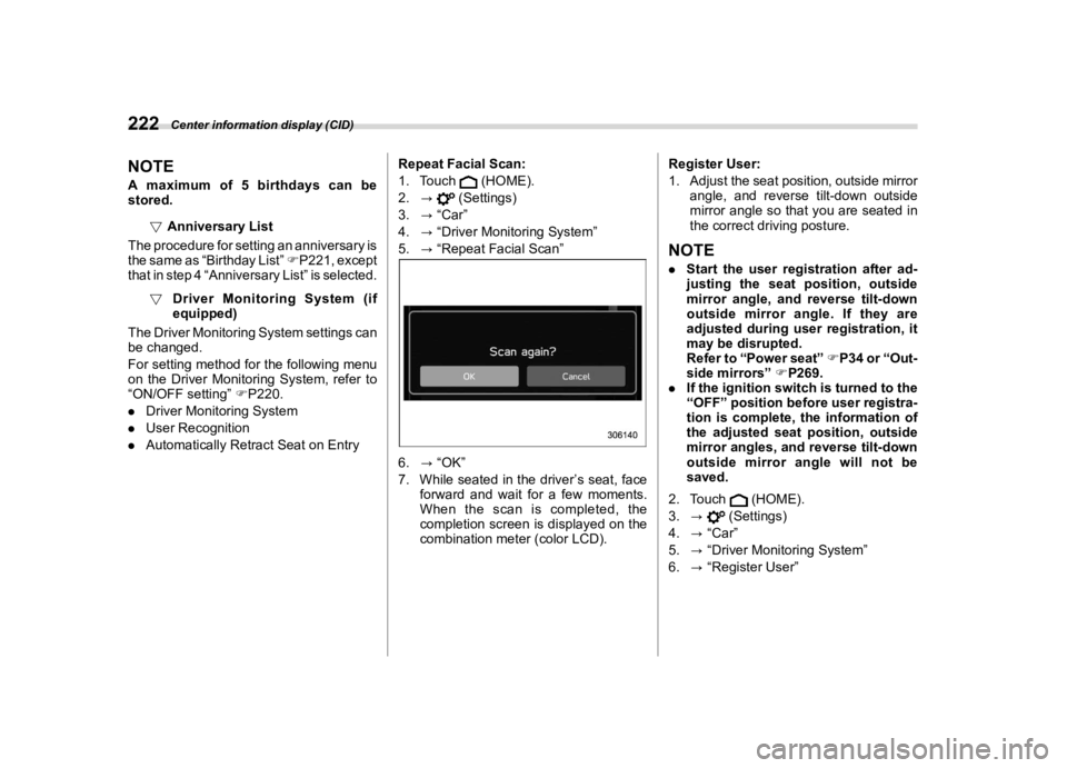 SUBARU ASCENT 2023  Owners Manual �������
