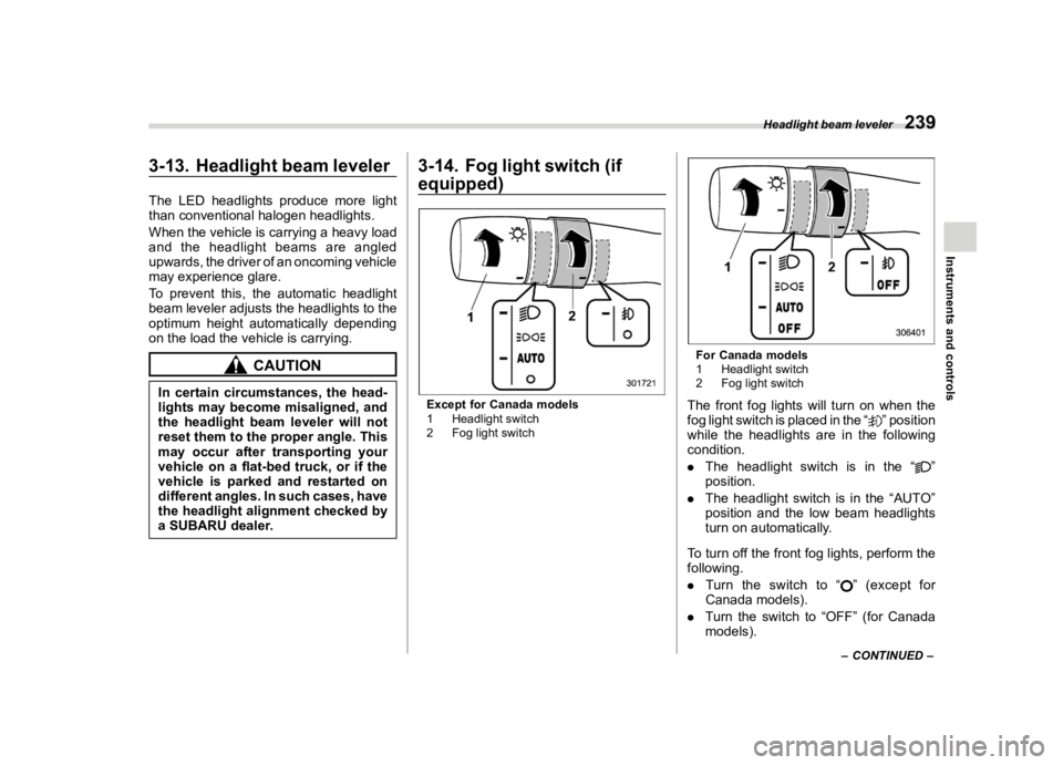 SUBARU ASCENT 2023  Owners Manual �������
