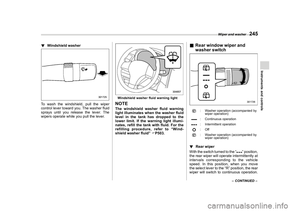 SUBARU ASCENT 2023  Owners Manual �������
