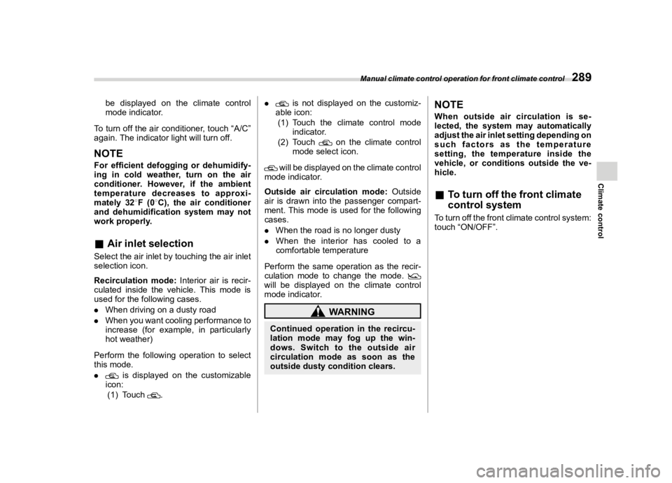 SUBARU ASCENT 2023  Owners Manual �������
