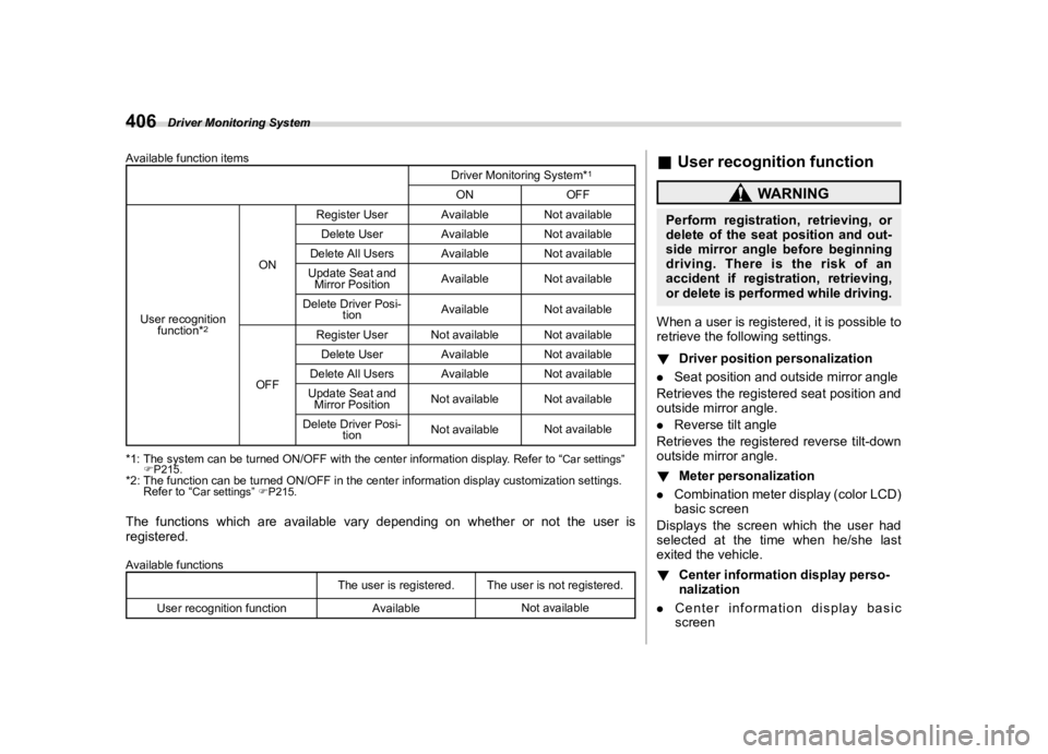 SUBARU ASCENT 2023  Owners Manual �������
