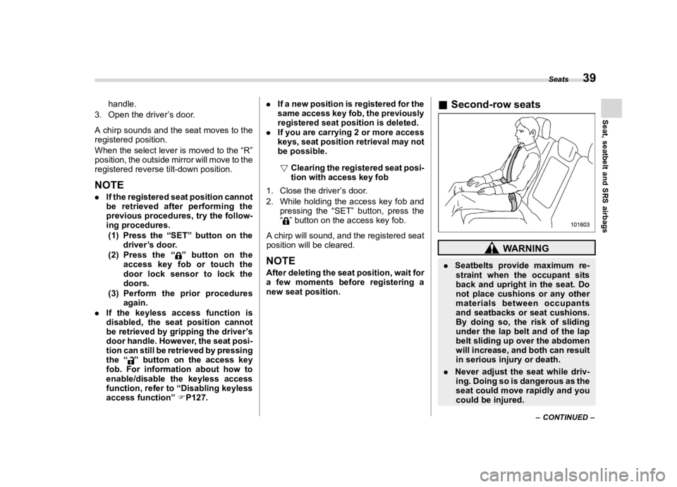 SUBARU ASCENT 2023 Service Manual ������
