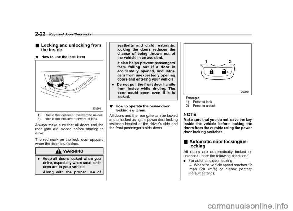 SUBARU CROSSTREK 2023  Owners Manual �������
